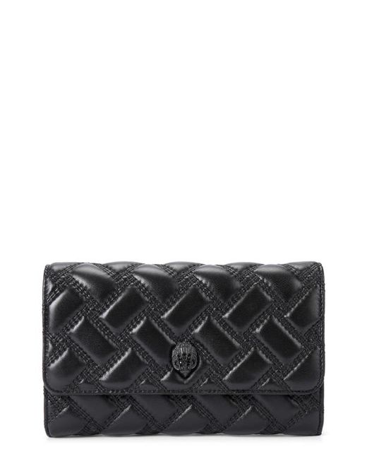 Kurt Geiger London Kensington Quilted Leather Wallet on a Chain
