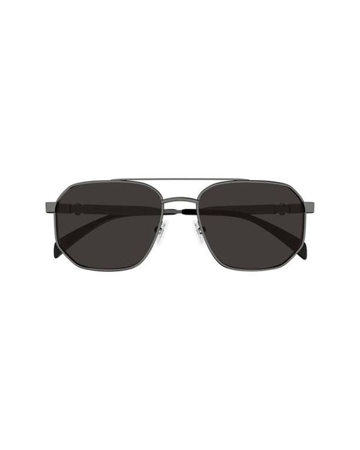 Alexander McQueen 58mm Pilot Sunglasses