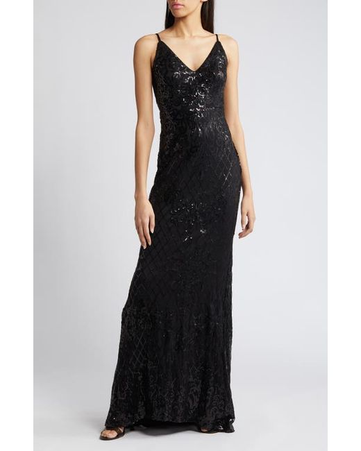 Lulus Glowing All Night Emeral Sequin Sleeveless Mermaid Gown