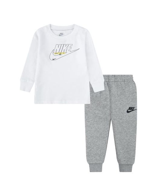 Nike Sportswear Club Long Sleeve Graphic T-Shirt Joggers Set