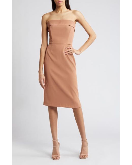 French Connection Harry Suiting Strapless Dress