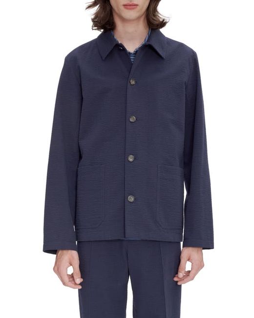 A.P.C. A. P.C. Vincent Goffered Cotton Button-Up Shirt Jacket