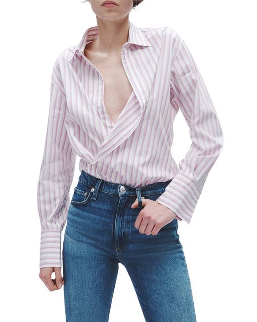 Rag & Bone Indiana Stripe Poplin Button-Up Shirt