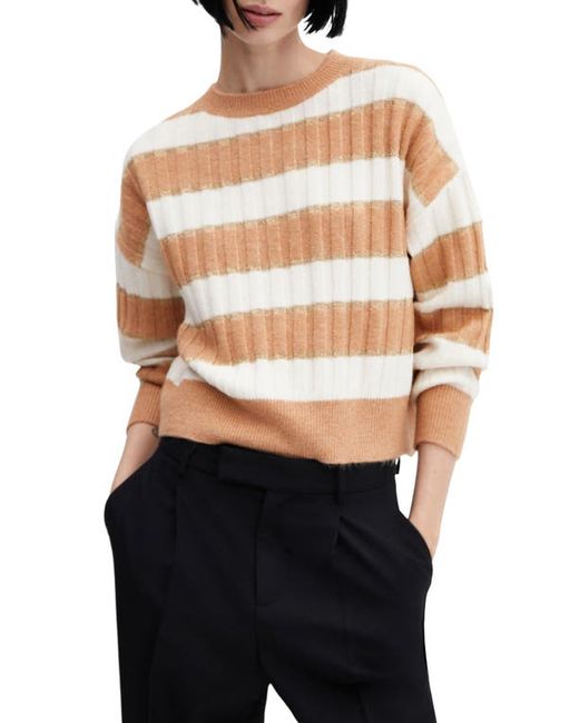 Mango Stripe Rib Sweater