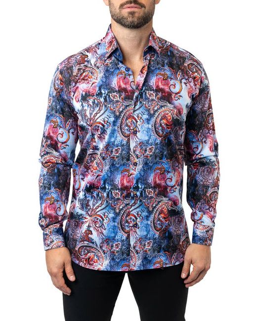 Maceoo Fibonacci Samoa Cotton Button-Up Shirt