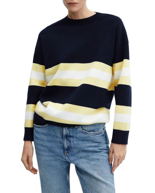 Mango Wide Stripe Pullover Sweater