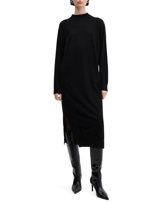 Mango Oversize Long Sleeve Midi Sweater Dress
