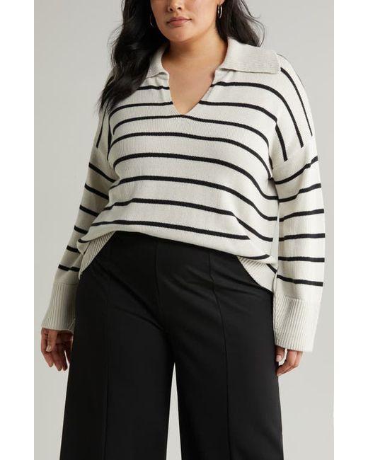 Nordstrom Stripe Cotton Cashmere Sweater