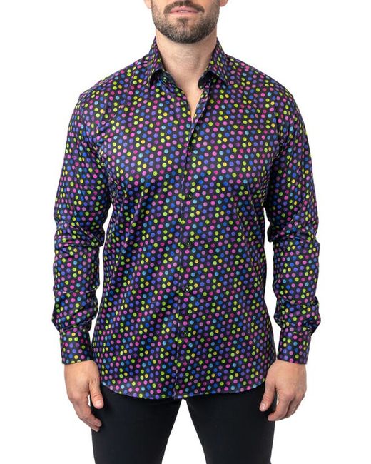 Maceoo Fibonacci Skittles Contemporary Fit Button-Up Shirt