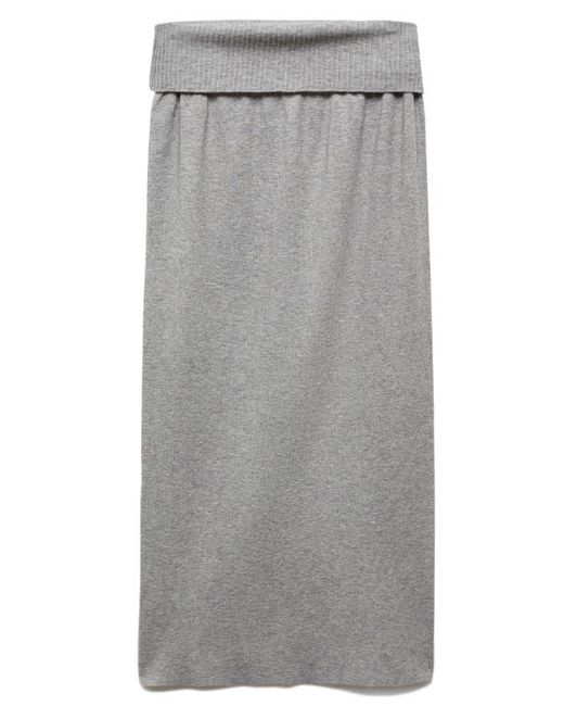 Mango Knit Midi Skirt