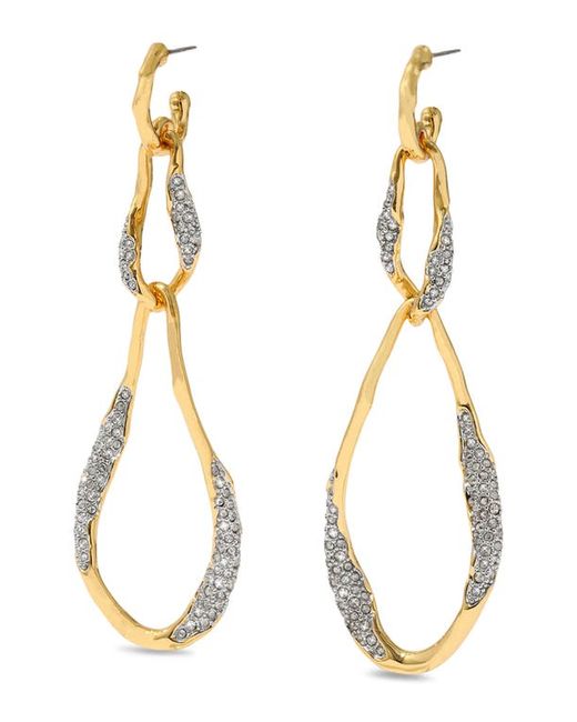 Alexis Bittar Solanales Crystal Linear Link Drop Earrings