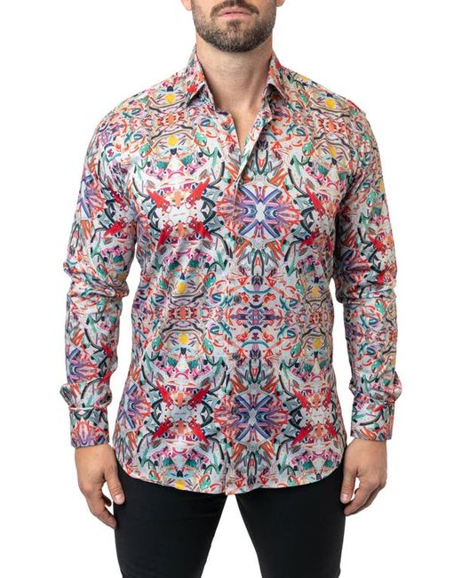 Maceoo Fibonacci Jing Cotton Button-Up Shirt