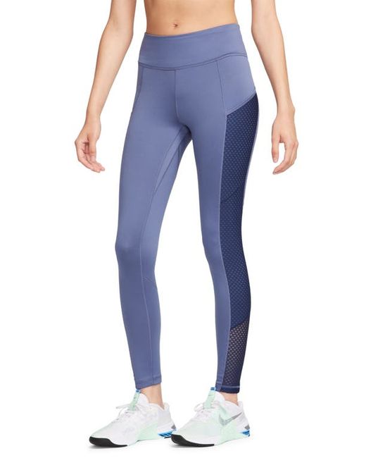 Nike Therma-FIT One Pocket Training Leggings Diffused Midnight Navy