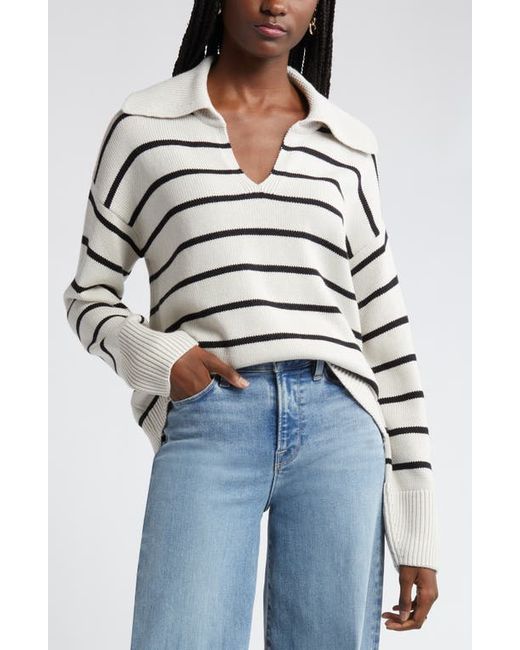 Nordstrom Stripe Cotton Cashmere Sweater