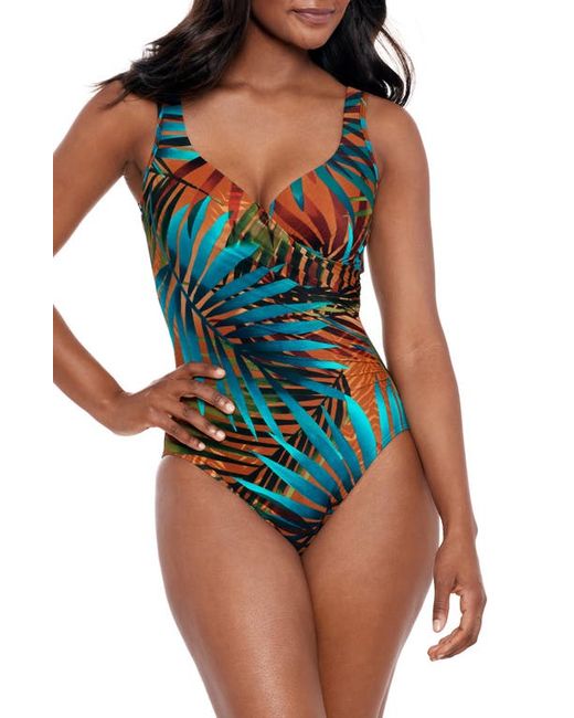 Miraclesuit® Miraclesuit Tamara Tigre Its A Wrap Underwire One-Piece Swimsuit