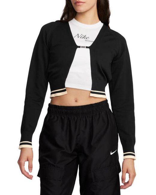 Nike Sportswear Crop Cardigan Black/Black/Pale Ivory