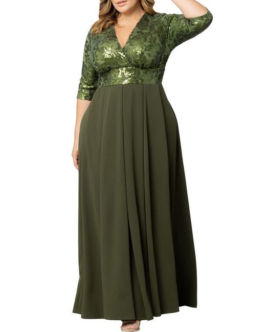 Kiyonna Paris Sequin Bodice Gown