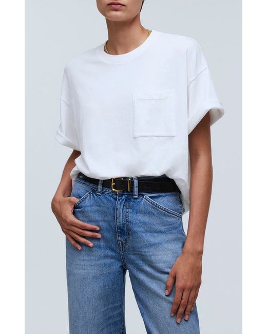 Madewell Garment-Dyed Oversize Cotton Pocket T-Shirt