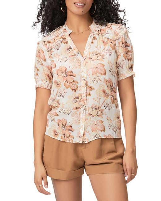 Paige Floral Silk Button-Up Shirt