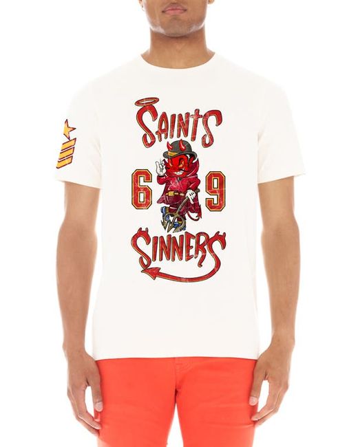 Cult Of Individuality Saints Sinners Cotton Graphic T-Shirt