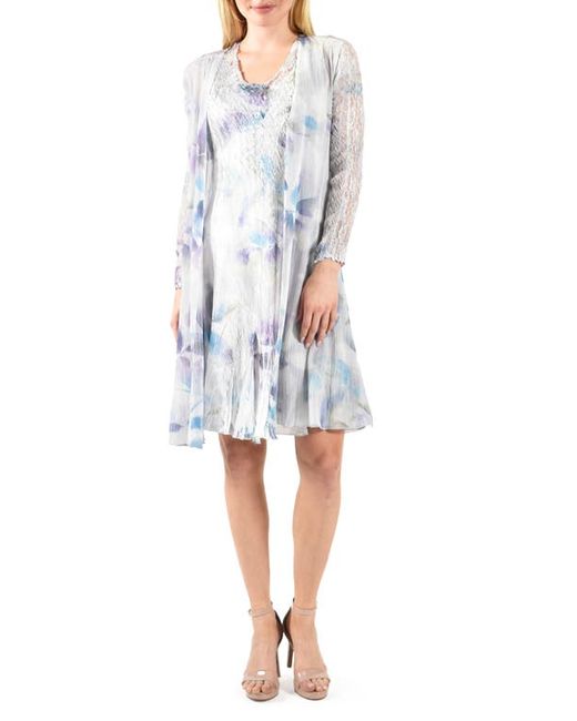 Komarov Floral Sleeveless Dress Duster