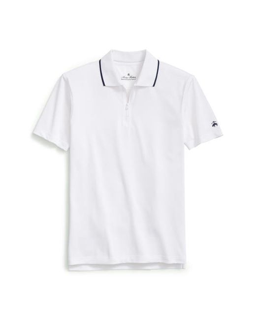 Brooks Brothers Zip Neck Performance Golf Polo