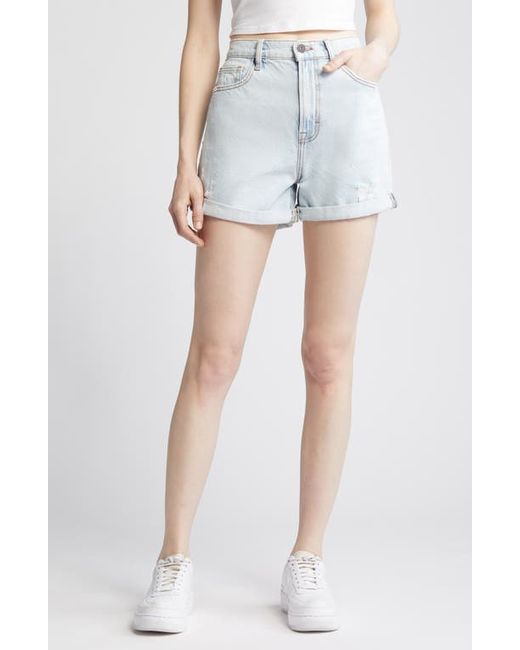 Hidden Jeans High Waist Rolled Cuff Denim Shorts
