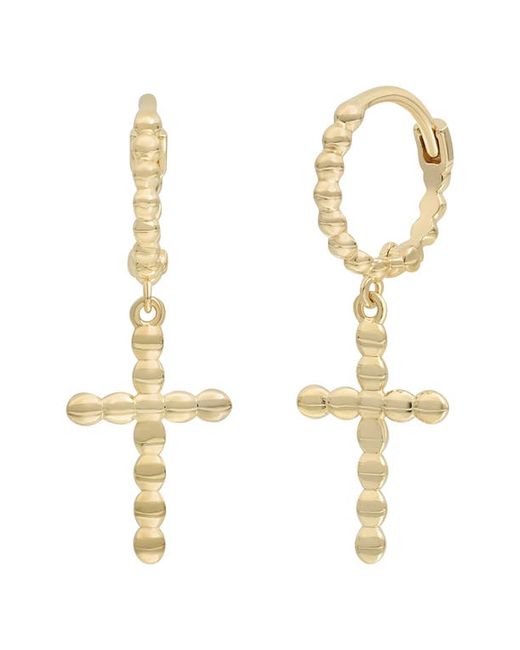 Bony Levy 14K Gold Cross Drop Earrings