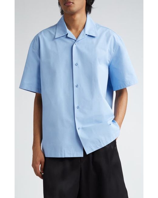 Jil Sander Boxy Fit Short Sleeve Bowling Shirt