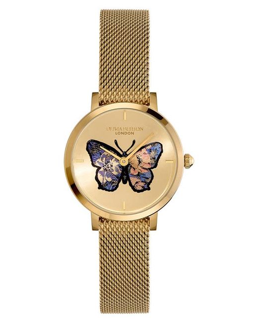 Olivia Burton Signature Butterfly Mesh Strap Watch 28mm