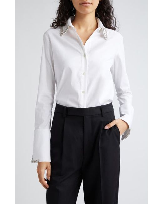 Twp Bessette Crystal Accent Button-Up Shirt