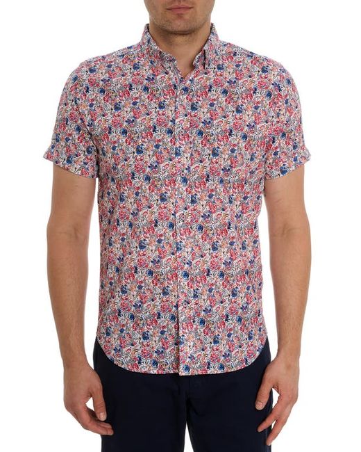 Robert Graham Padar Floral Short Sleeve Button-Up Shirt