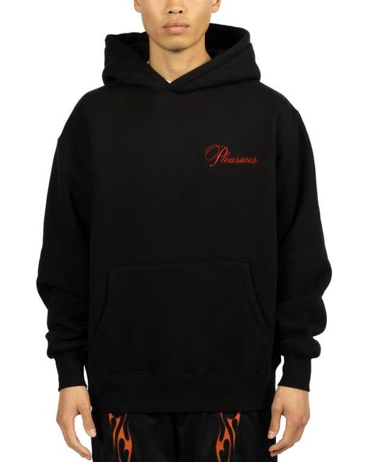 Pleasures Cafe Oversize Embroidered Strawberry Hoodie