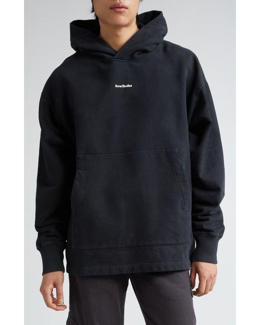 Acne Studios Small Logo Embroidered Organic Cotton Hoodie