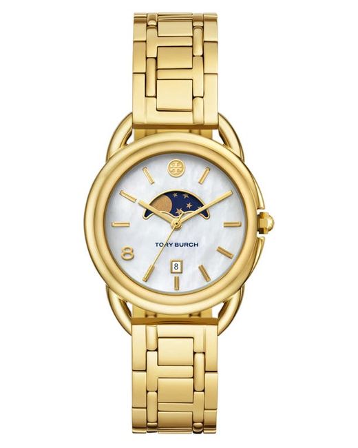 Tory Burch The Miller Moon Phase Bracelet Watch 34mm