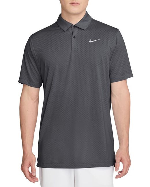 Nike Golf Dri-FIT Jacquard Golf Polo Black/Dark Smoke Grey