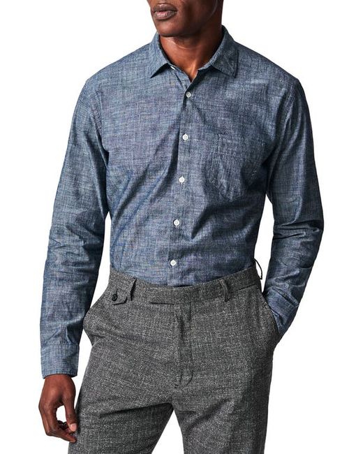 Billy Reid Pickwick Organic Cotton Chambray Button-Up Shirt