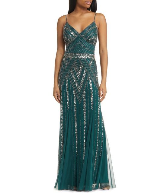 Jump Apparel Co Gatsby Beaded A-Line Gown
