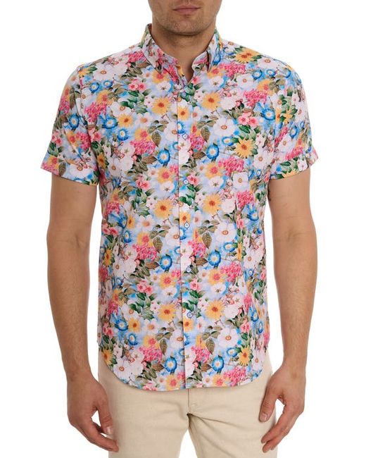 Robert Graham Taton Floral Short Sleeve Button-Up Shirt
