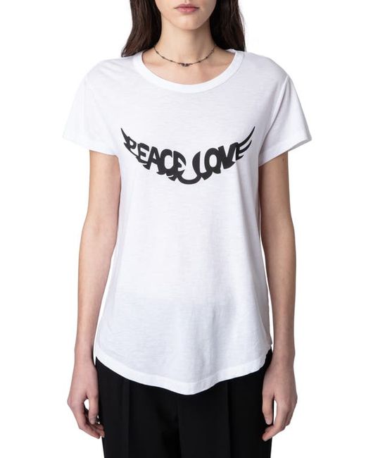 Zadig & Voltaire Woop Peace Love Graphic T-Shirt