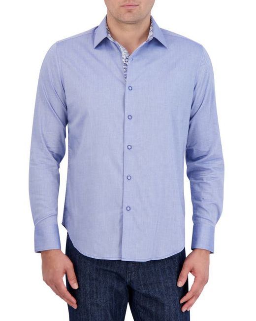 Robert Graham Classic Fit Solid Cotton Button-Up Shirt