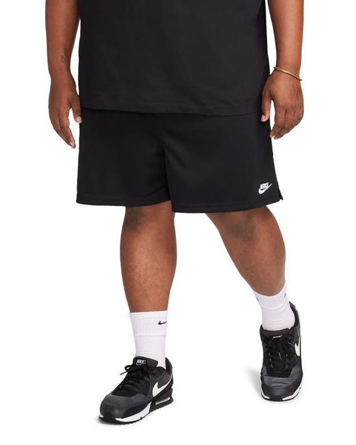 Nike Club Flow Mesh Athletic Shorts Black
