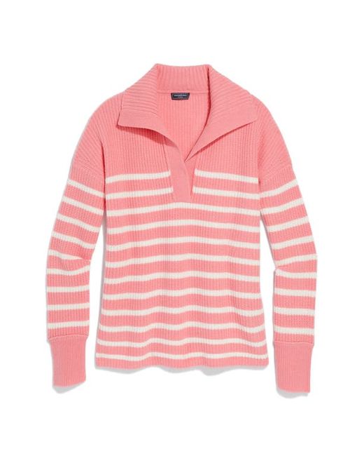 Vineyard Vines Stripe Cashmere Polo Sweater