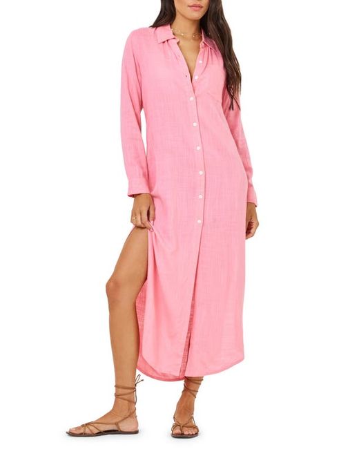 L*Space Presley Long Sleeve Cover-Up Shirtdress
