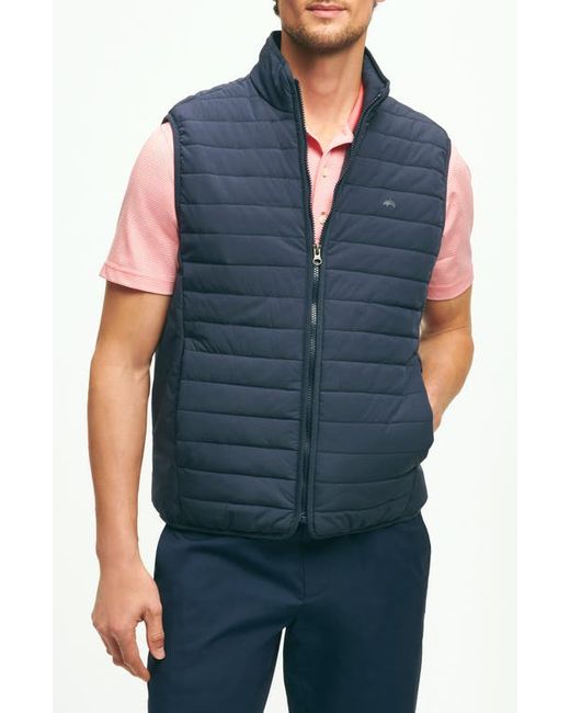 Brooks Brothers Out Quilted Water Repellent Insulated Vest Navy Blazer Medium
