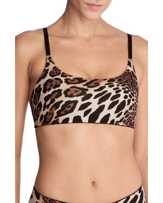 Natori Reversible Bikini Top Luxe Leopard Small