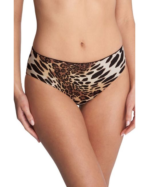 Natori Reversible Bikini Bottoms Luxe Leopard X-Small