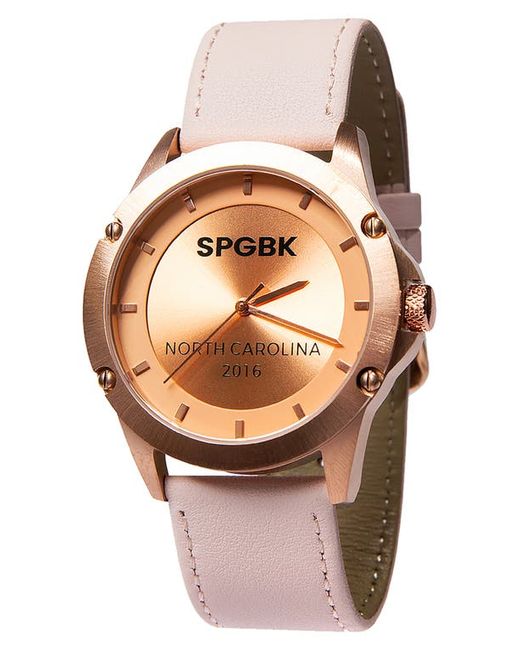 Spgbk Watches Elizabeth Leather Strap Watch 44mm