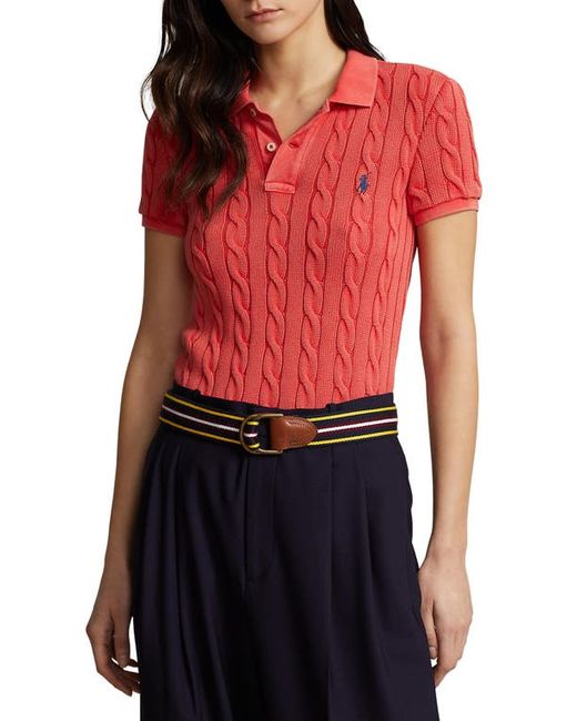 Ralph Lauren Cable Knit Polo Shirt