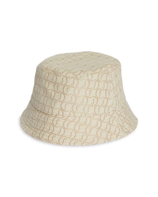 Christian Louboutin Bobino Monogram Toille Jacquard Bucket Hat